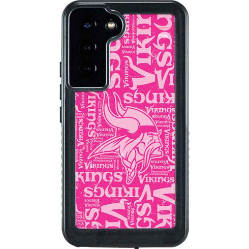 NFL Minnesota Vikings - Blast Pink Galaxy S24 Plus Waterproof Case